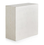 COMODA 2 PUERTAS MADERA DE FRESNO PATINADO BLANCO