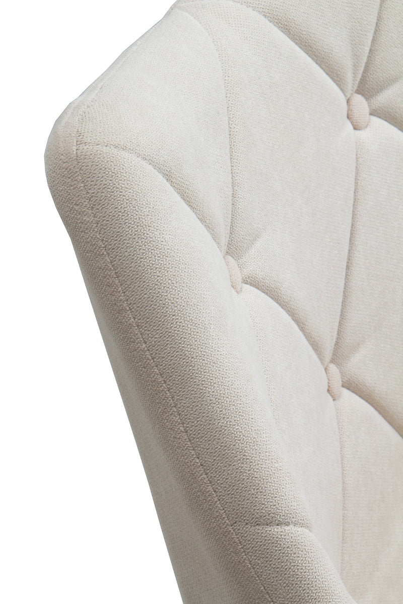 SILLON GIRATORIO TAPIZADO, PATAS METALICAS