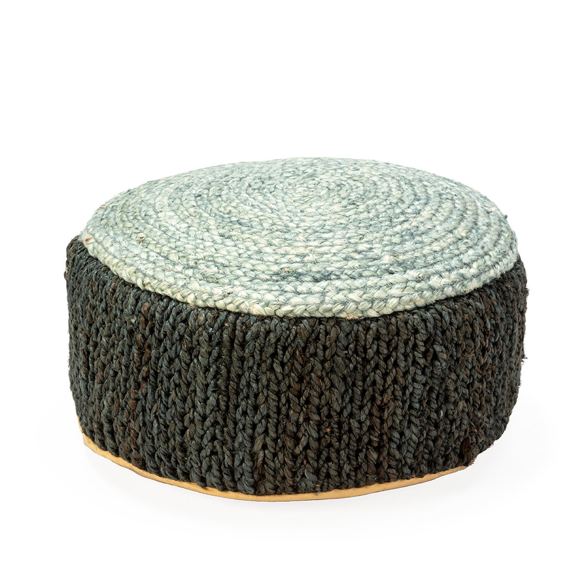 PUFF 55x55x20 ALFOMBRA SHUMAK NEGRO/GRIS