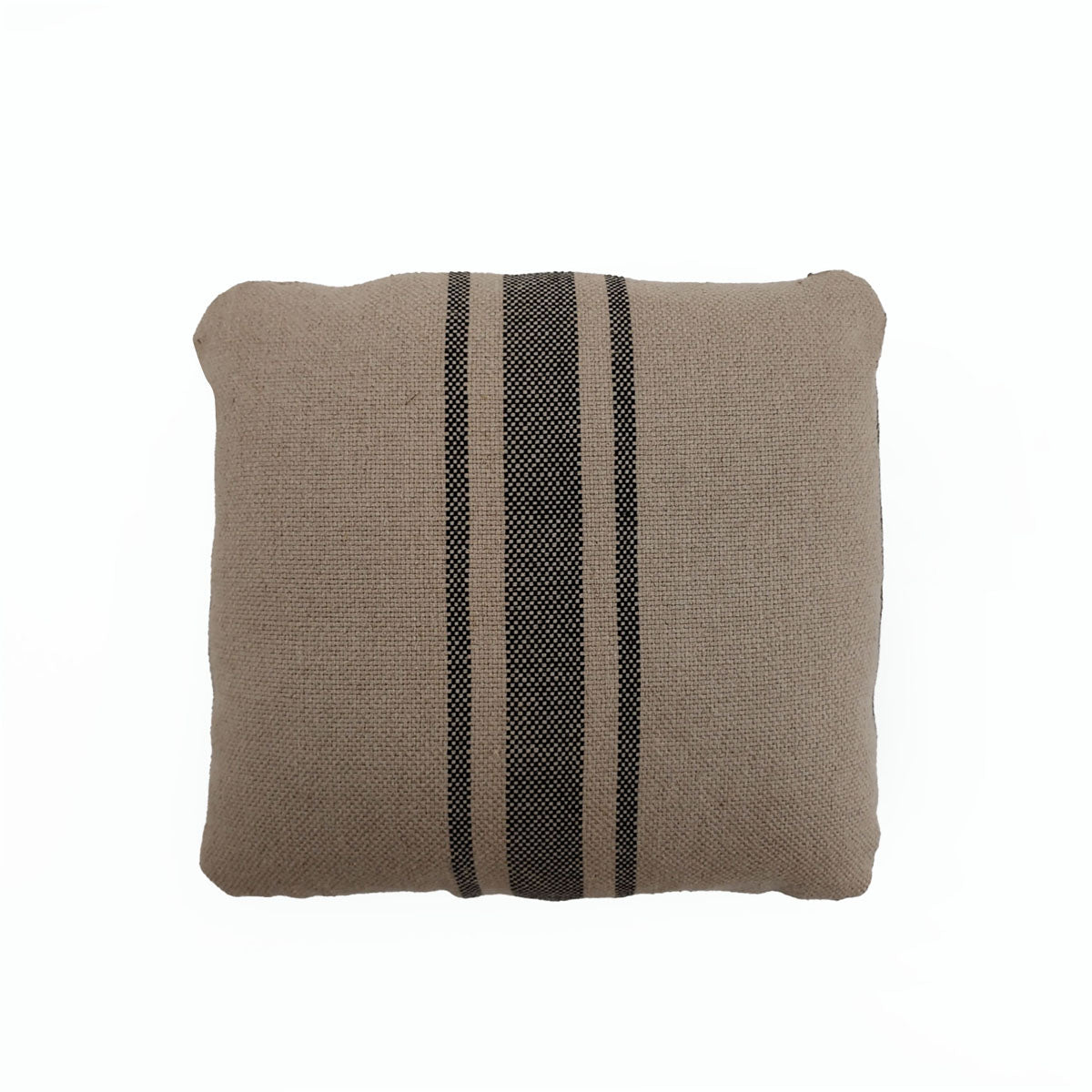 COJIN 40x40 TELA CREMA/NEGRO
