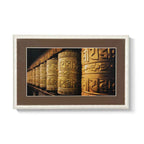 Cuadro 127x3x81 Cristal/Madera Blanco