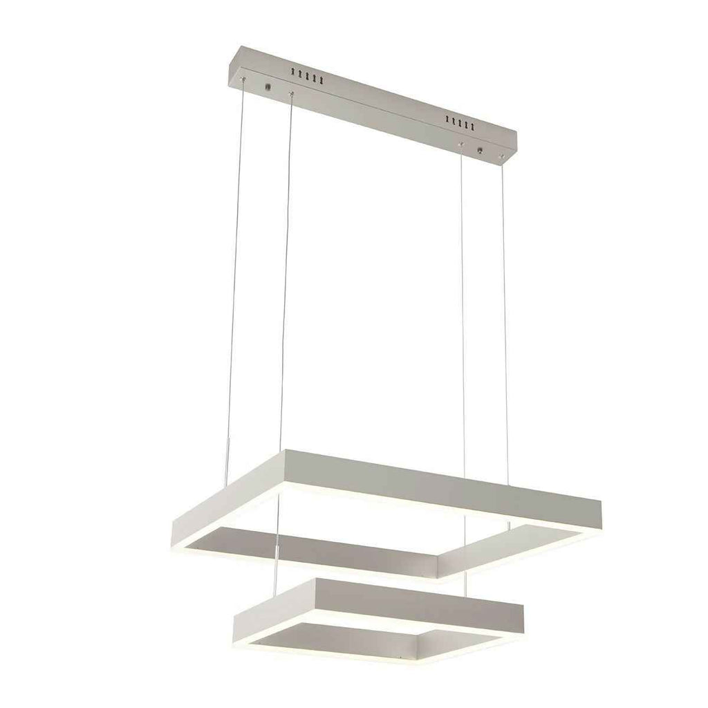 Lámpara de Techo 60x60x120 Metal Plateado