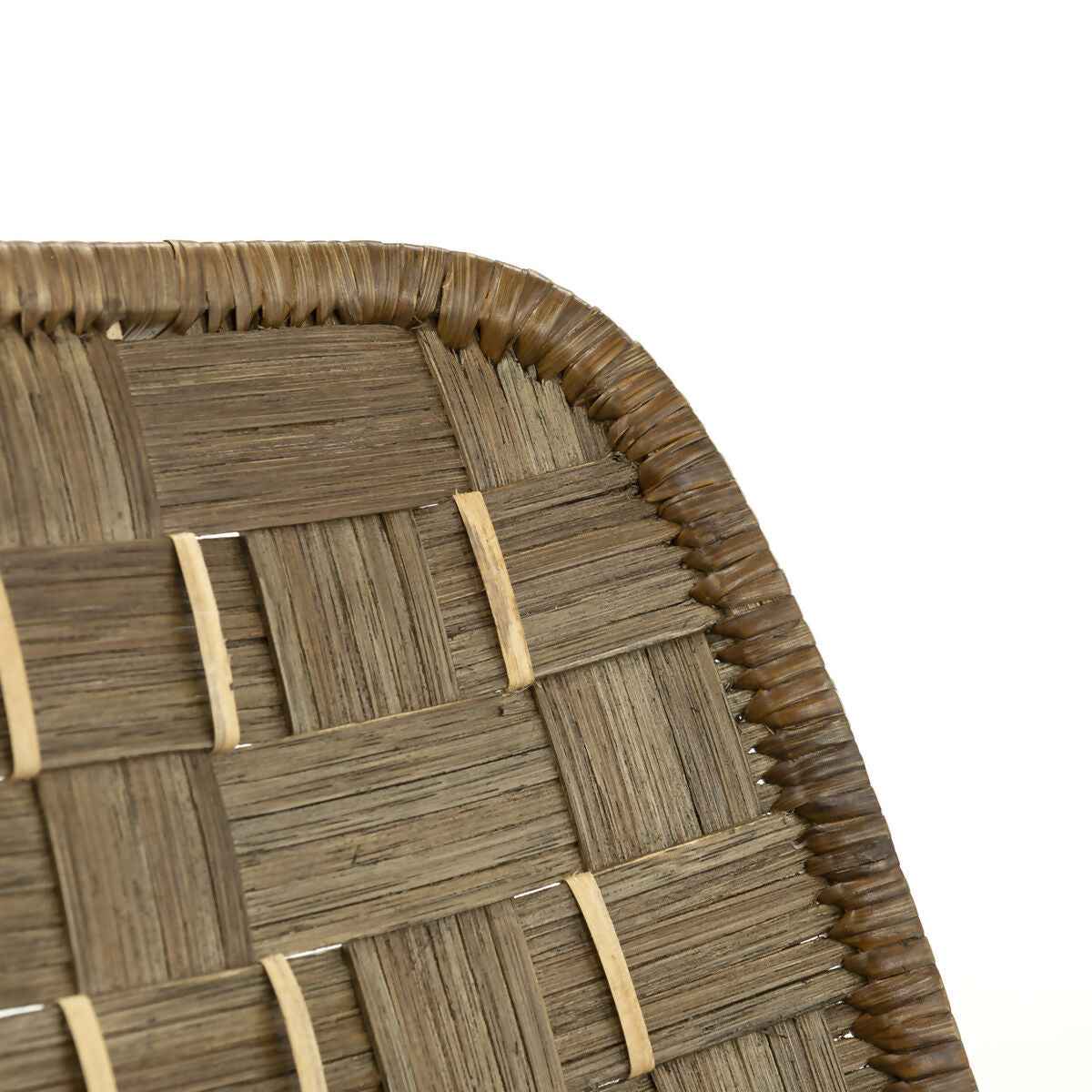 Silla 54,50x43,50x81 Mimbre/Metal -- Gris Lavado/Natural/Negro