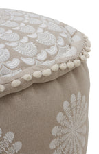 PUFF ALGODON/POLIESTER 55 DIAM X 34 CM