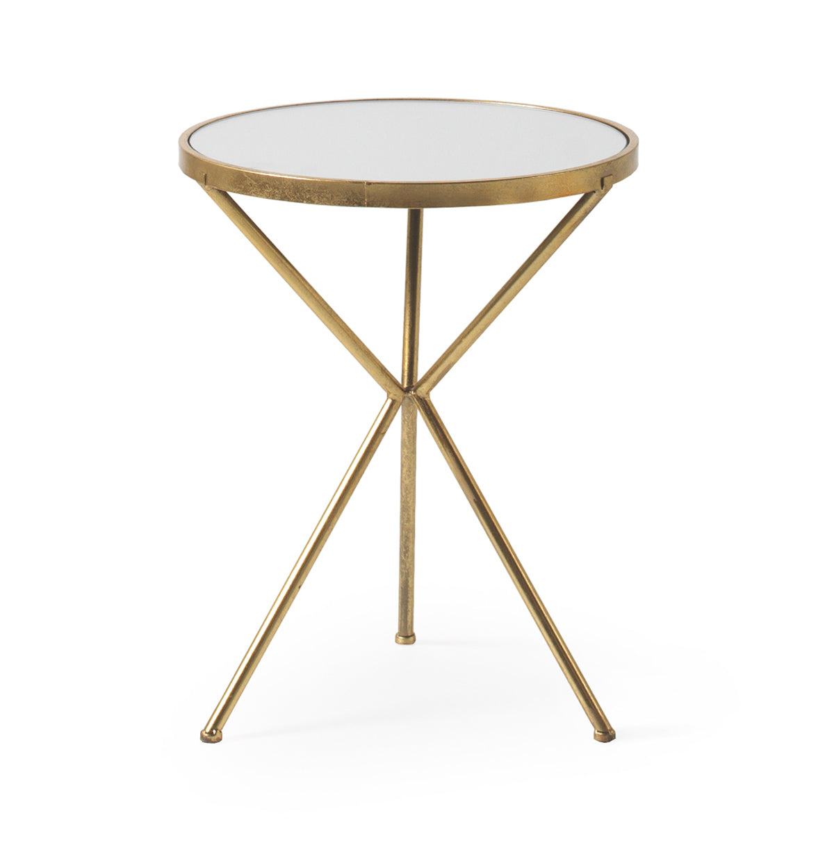 MESITA AUXILIAR METALICA DORADA