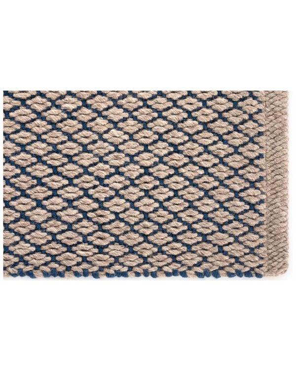 Alfombra Alhambra gris y azul 200x300 cm PET reciclado