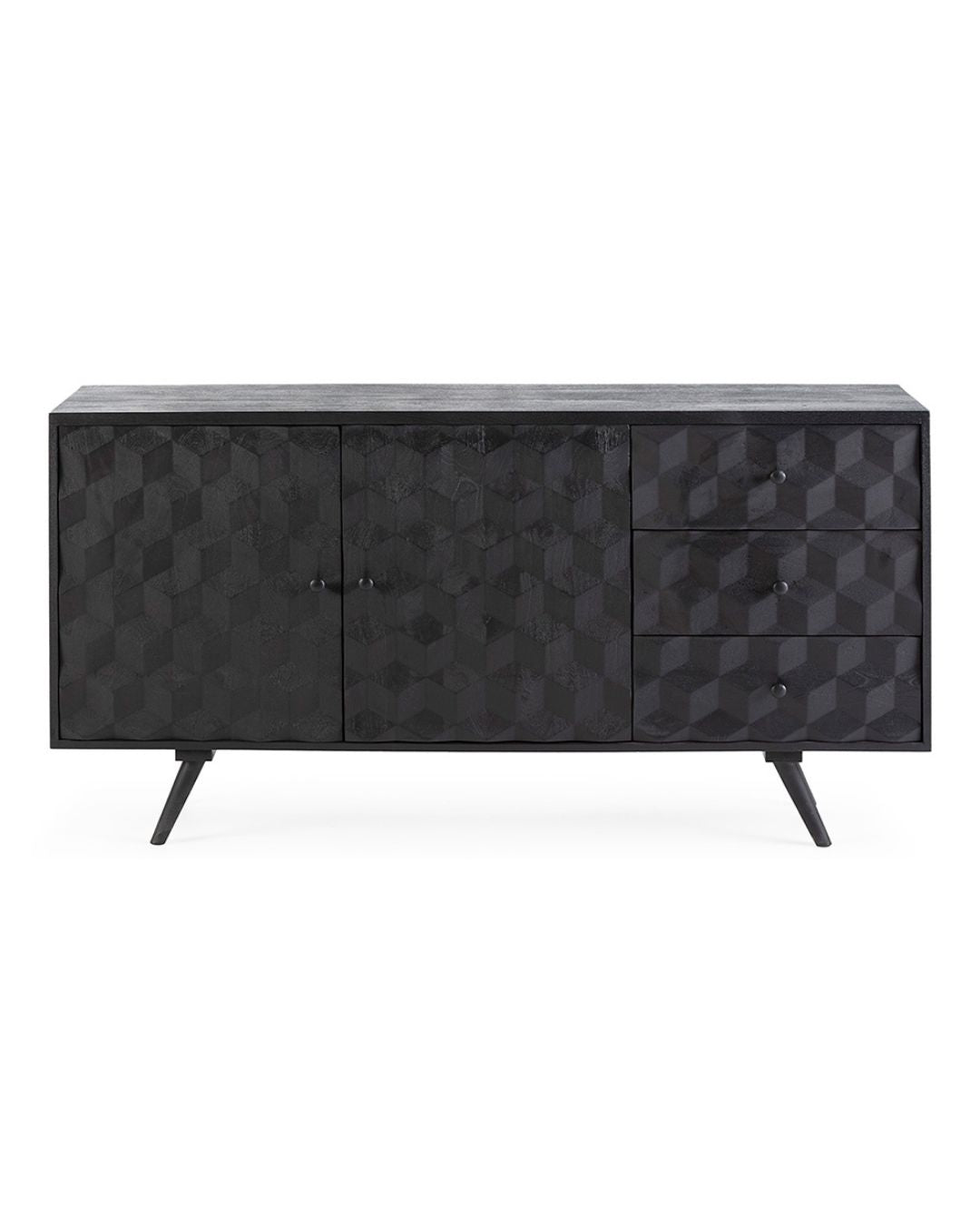 APARADOR 165x40x86 MADERA NEGRO