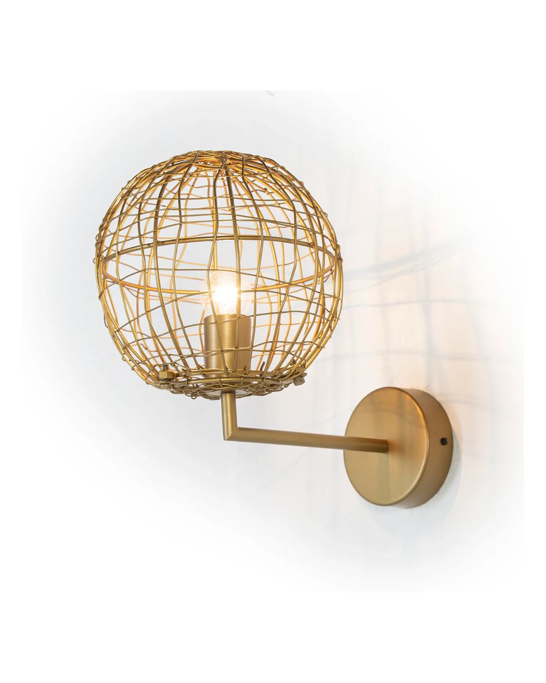 APLIQUE 20x32x29 ALAMBRE/METAL DORADO