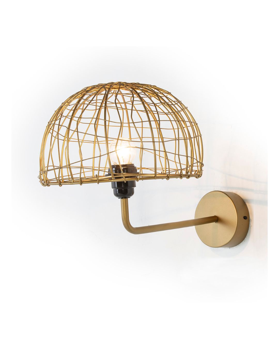 APLIQUE 23x37x25 ALAMBRE/METAL DORADO