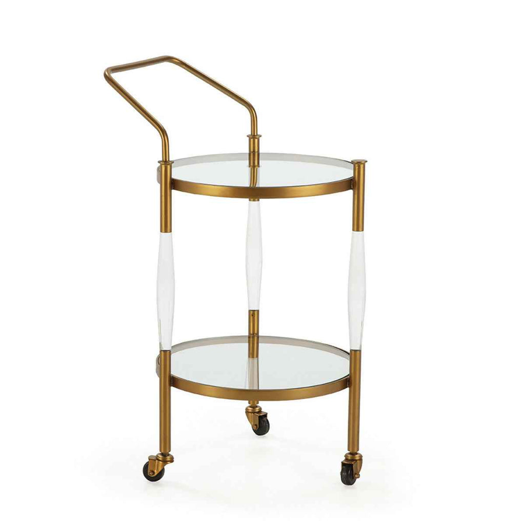 Camarera 58x45x90 Acrilico/Cristal/Metal Dorado