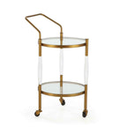 Camarera 58x45x90 Acrilico/Cristal/Metal Dorado