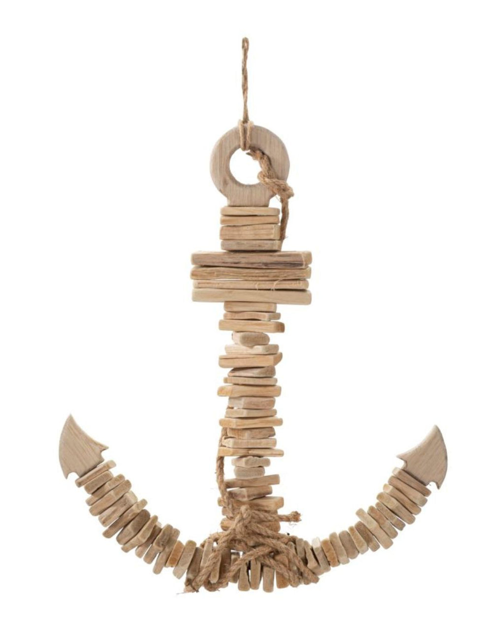 Anclaje de madera marrón para colgar, 39x7x46 cm
