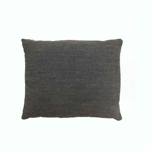 Cojín de tela negro y natural, 50x40 cm