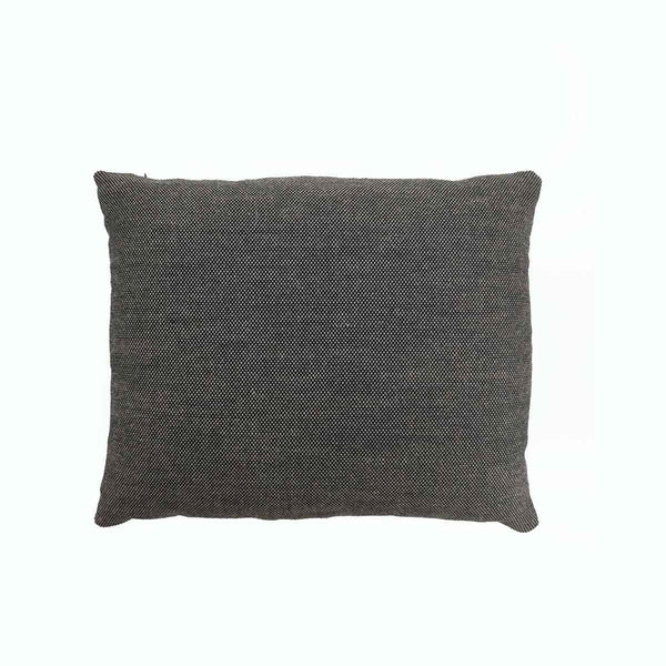 Coixí 50x40 cm de tela negre i natural