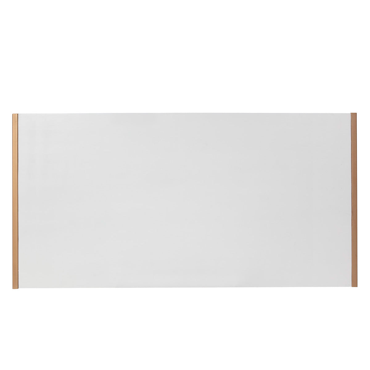 CABECERO 190x3x90 MADERA BLANCO/METAL DORADO