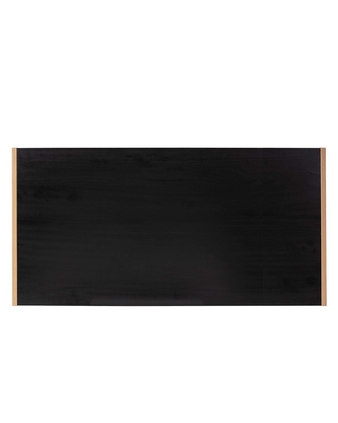 CABECERO 190x3x90 MADERA NEGRO/METAL DORADO