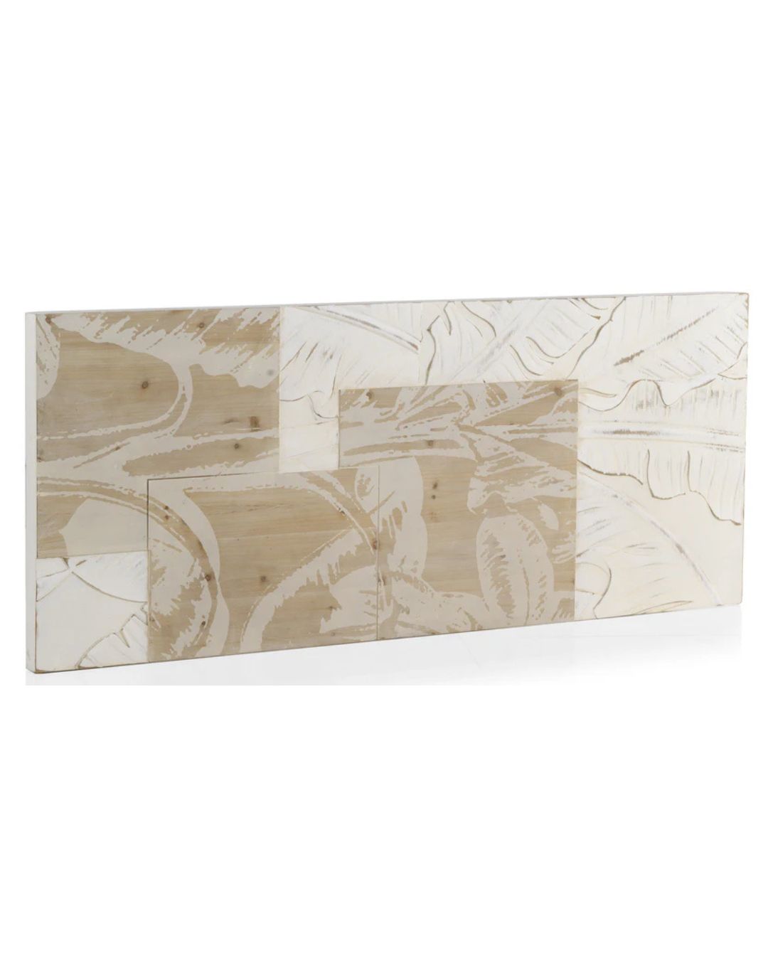 CABEZAL A PARED MADERA BLANCA 145 X 60 CM