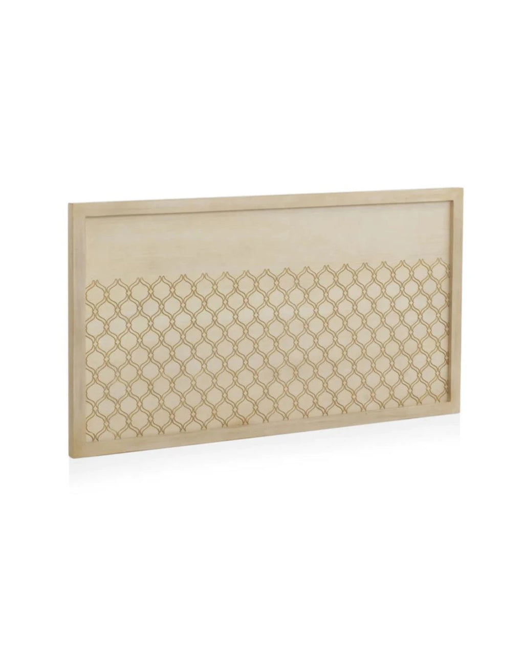 CABEZAL CHAPADO EN ROBLE ACABADO EN MARFIL 110X60