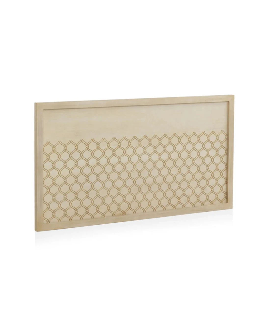 CABEZAL CHAPADO EN ROBLE ACABADO EN MARFIL 110X60