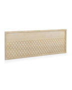 CABEZAL CHAPADO EN ROBLE ACABADO EN MARFIL 145X60