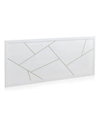 CABEZAL LACADO EN BLANCO DECORADO EN ORO 165X60