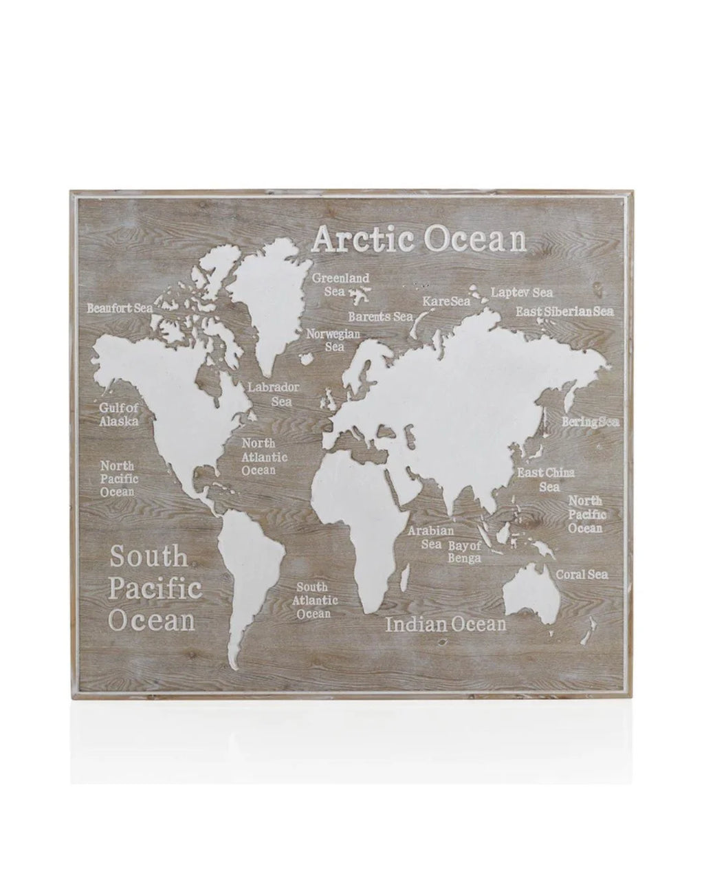 CABEZAL MADERA CORTE MAPA MUNDI 145 X100