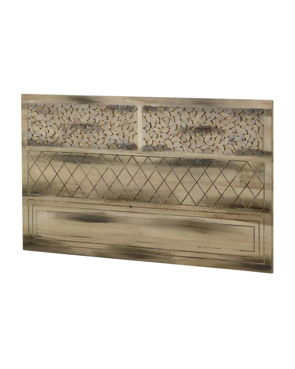 CABEZAL MADERA DE ALAMO COLOR NATURAL, 110X60 CM