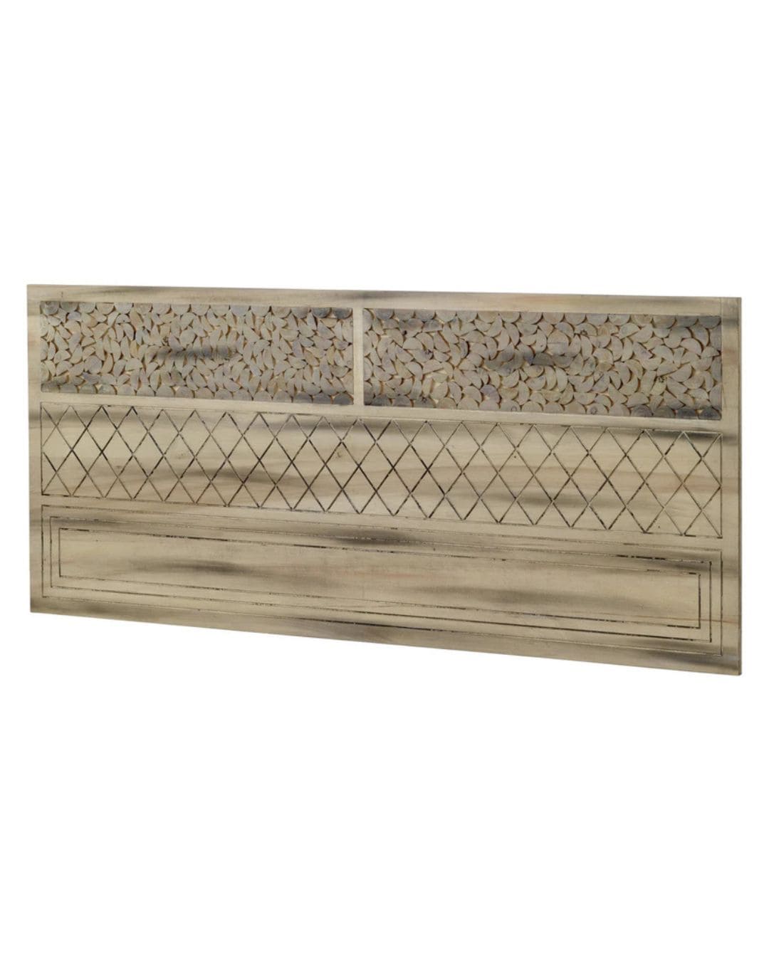 CABEZAL MADERA DE ALAMO COLOR NATURAL, 145X60 CM