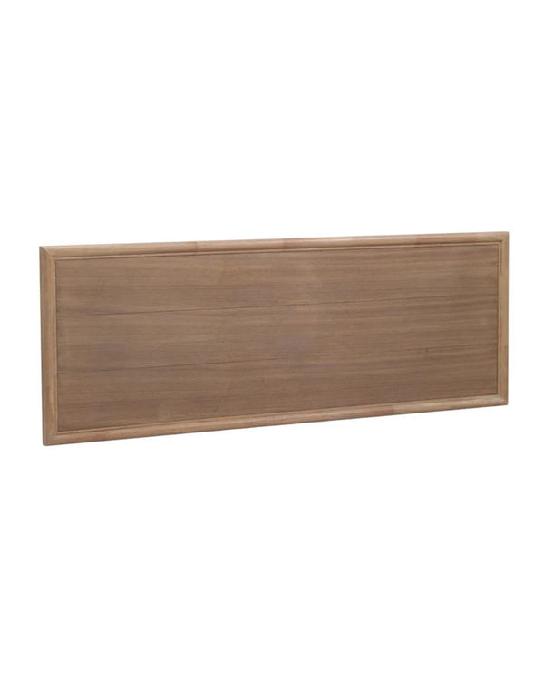 Cabezal de madera de fresno natural 165x60 cm