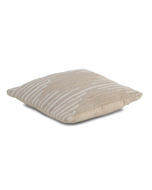 Cojín de algodón beige 45x45 cm