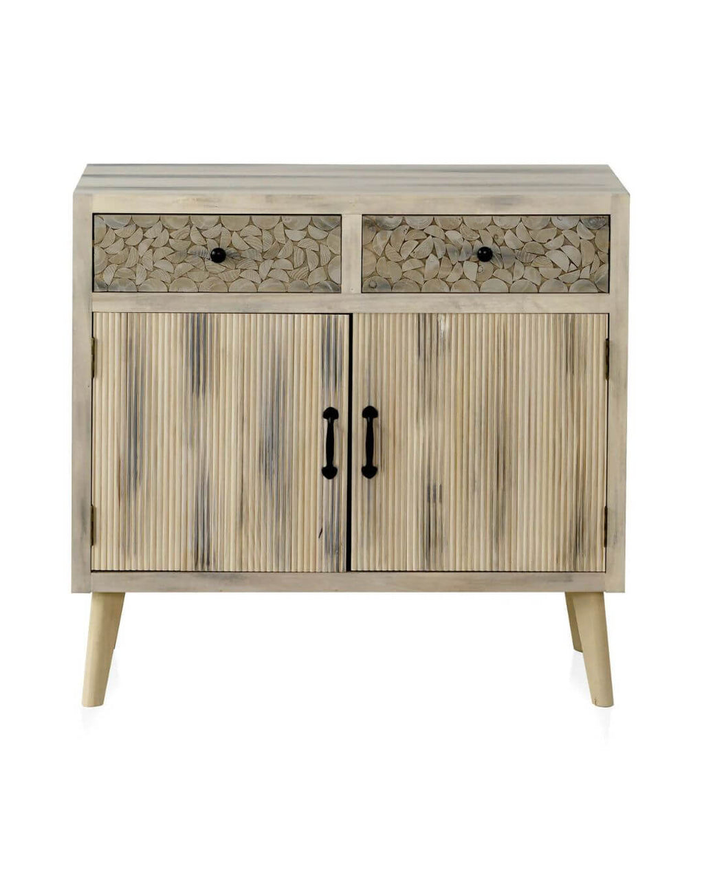 COMODA MADERA DE ALAMO COLOR NATURAL, PATAS DE PINO MACIZO