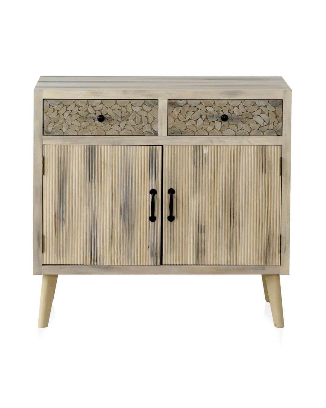 COMODA MADERA DE ALAMO COLOR NATURAL, PATAS DE PINO MACIZO