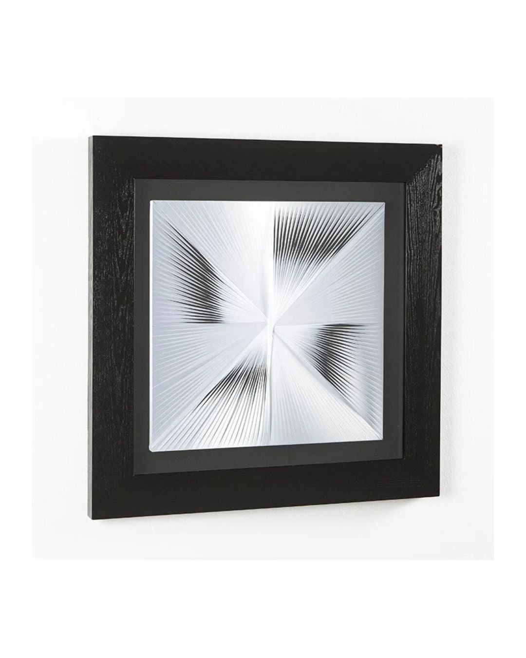 CUADRO 90x5x90 MADERA NEGRO