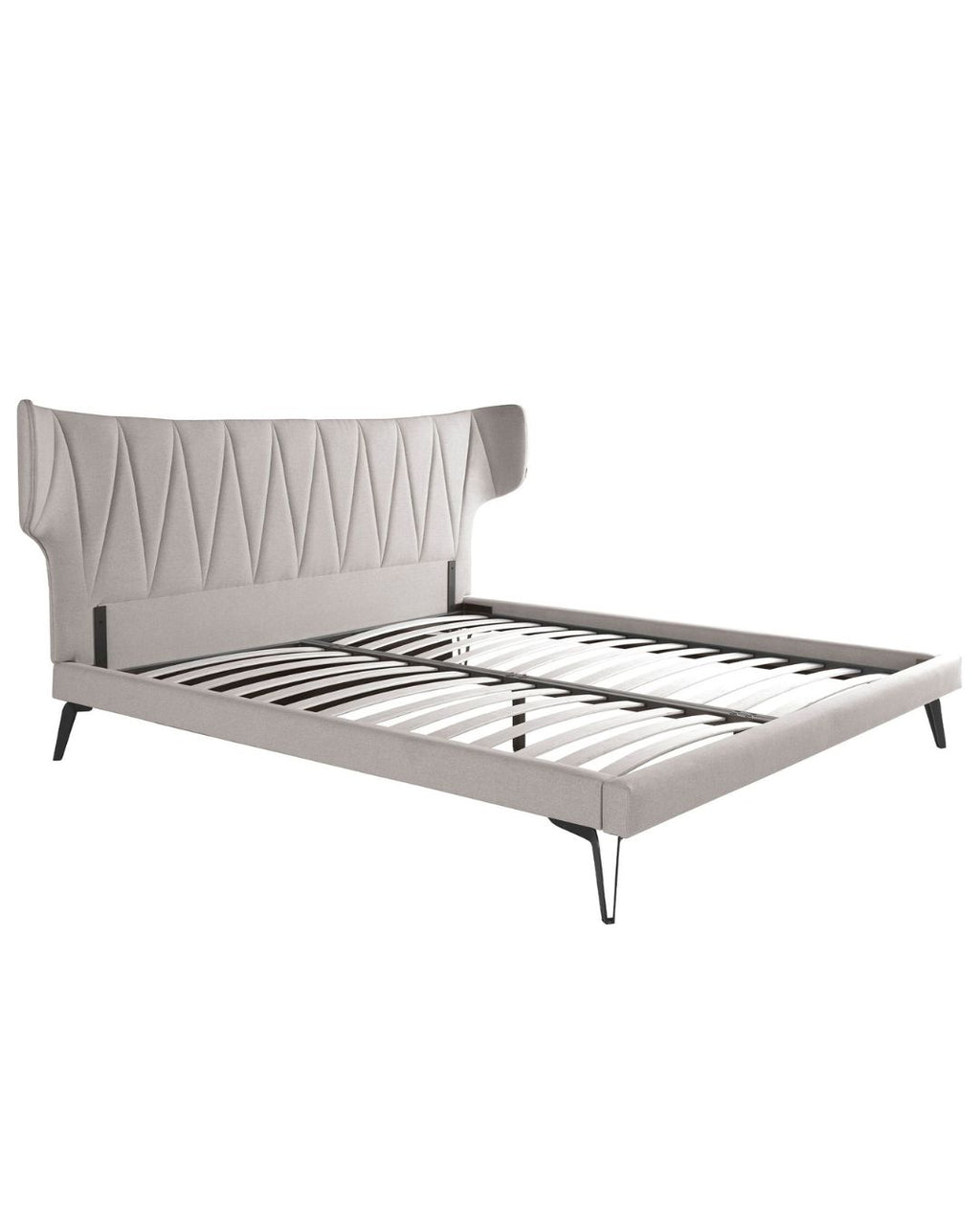 Cama tela color gris claro