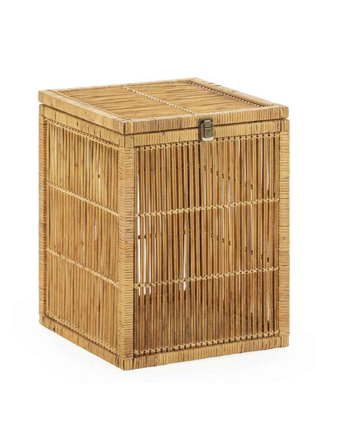 Cesto de madera, bambú y ratán natural de Thai Natura