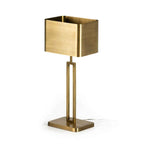 Lámpara de Sobremesa con pantalla 24x15x55 Latón -- Dorado