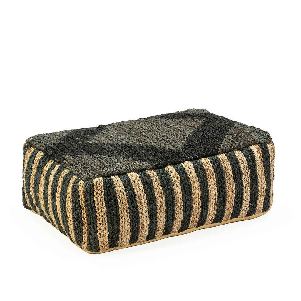 Puff 91x60x30 Shumak Negro/Natural