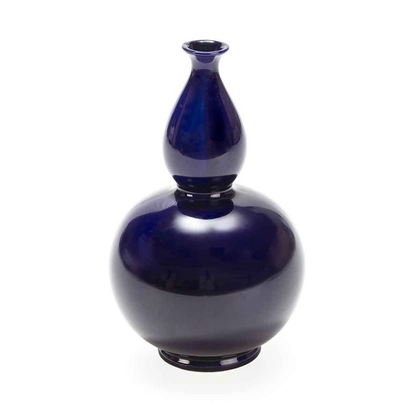 Gerro 27x27x45 cm de ceràmica blava
