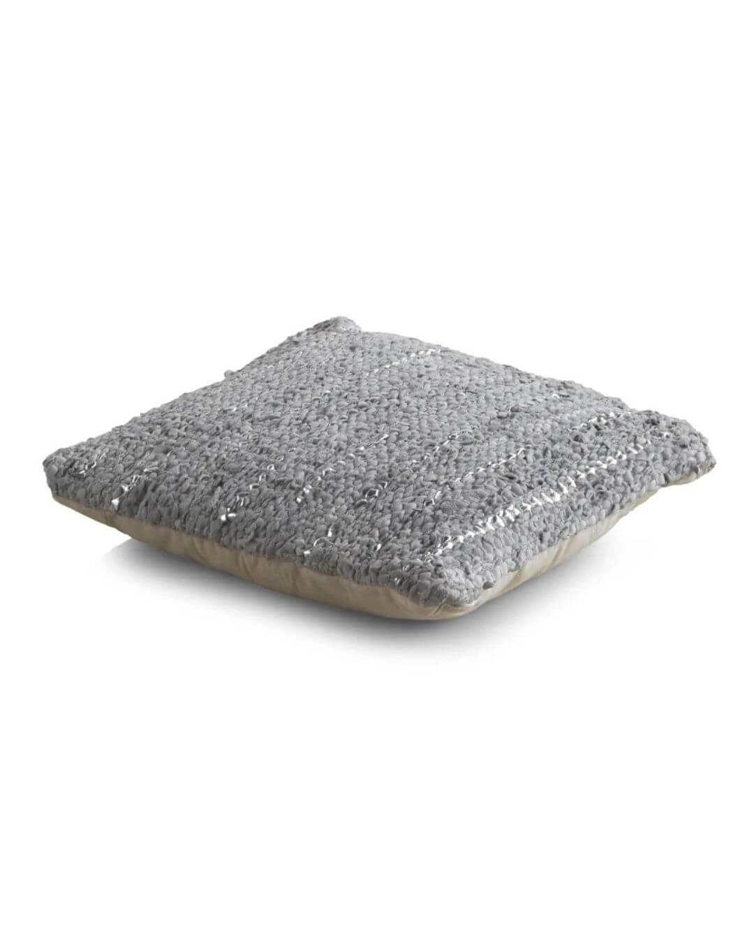 COJIN PIEL Y ALGODON 45X45 CM