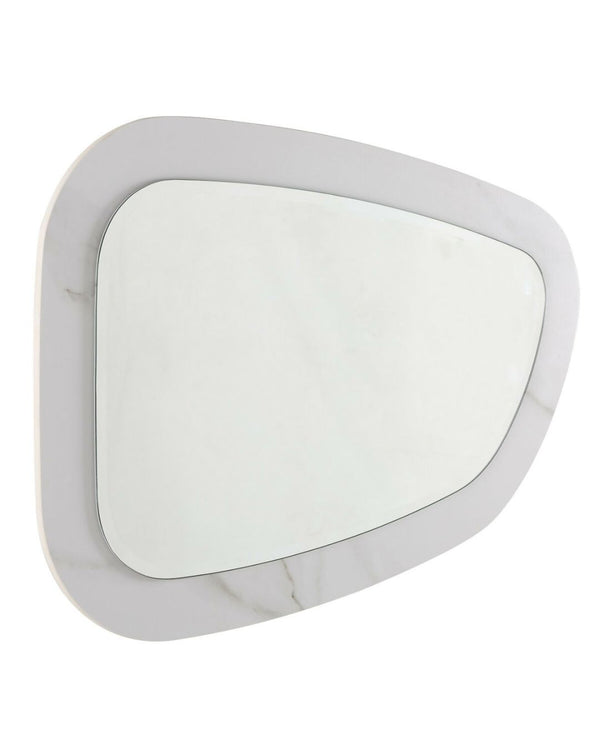 Espejo 74x40x51 cm porcelánico blanco
