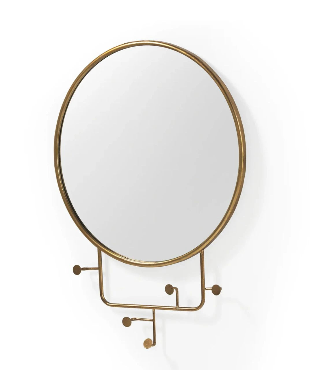 ESPEJO MURAL METAL DORADO