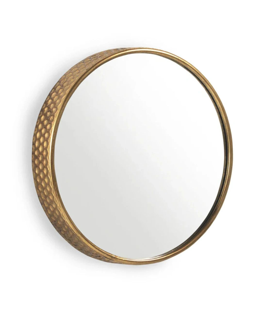 ESPEJO MURAL METAL DORADO