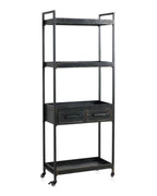 ESTANTE 2 CAJONES ESTRUCTURA METAL CON RUEDAS