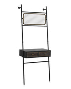 ESTANTE DE PIE A PARED ESTRUCTURA METAL NEGRA