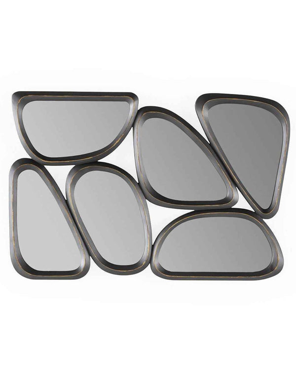 Mirall 89x2x61 cm de metall gris
