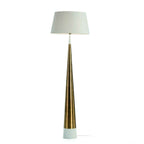 Lámpara de Pie sin pantalla 18x18x140 Metal Blanco/Dorado