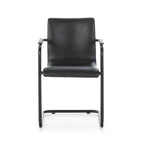 Silla 50x50x84 Metal/P.piel Negro