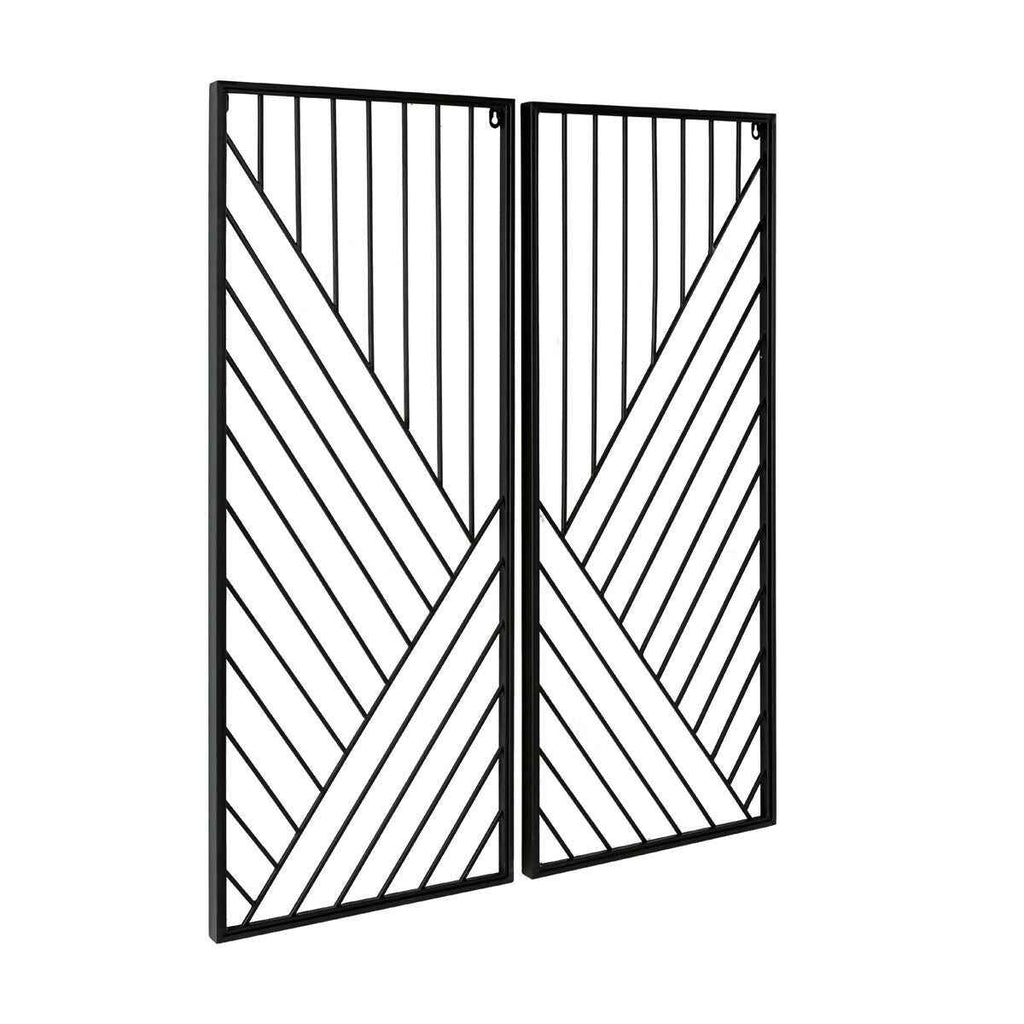 Set/2 Sculpture 40x2x102 / 40x2x102 Metal -- Negro