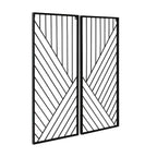 Set/2 Sculpture 40x2x102 / 40x2x102 Metal -- Negro