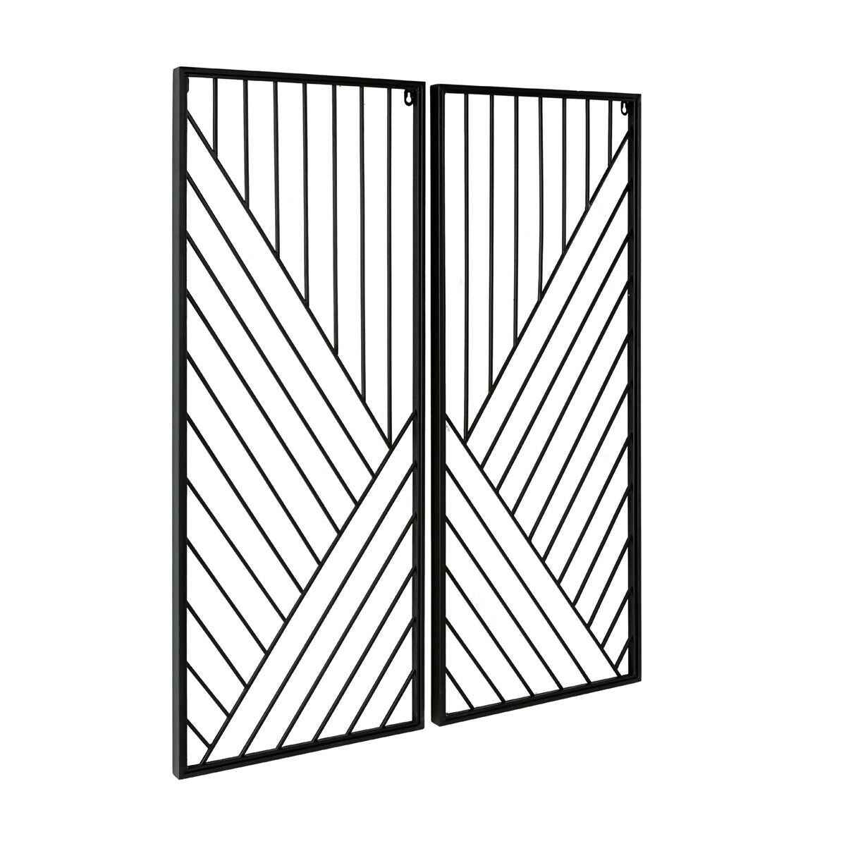 Set/2 Sculpture 40x2x102 / 40x2x102 Metal -- Negro